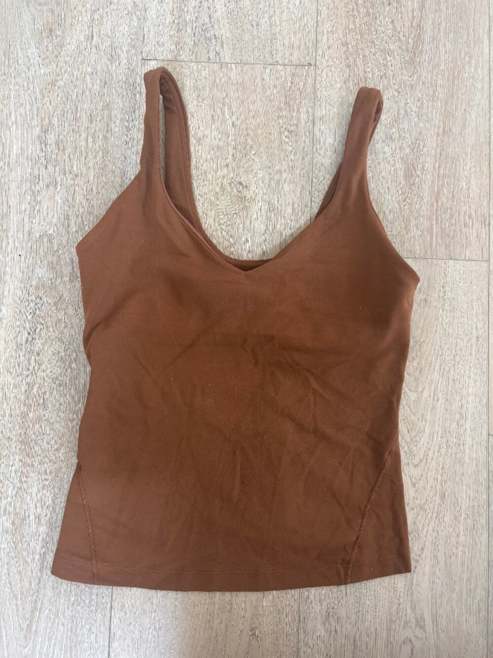 Lululemon Align Waist-Length Tank Top Roasted Brown Size 6